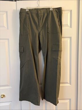 wild fable Olive Wide-Leg Cargo Pants